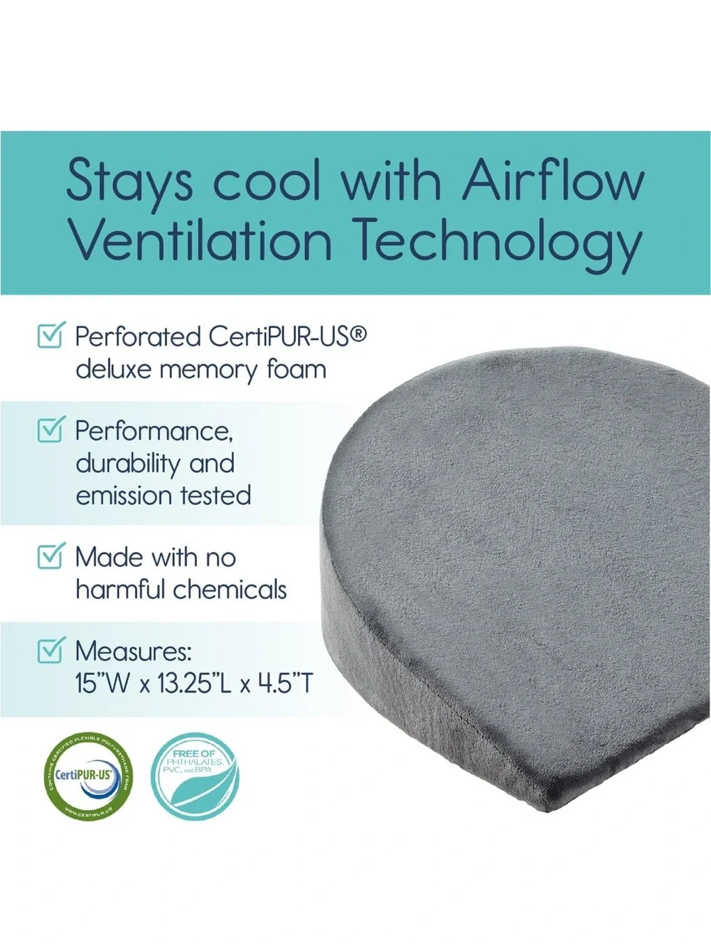 Hiccapop Pregnancy Pillow Wedge for Belly Support